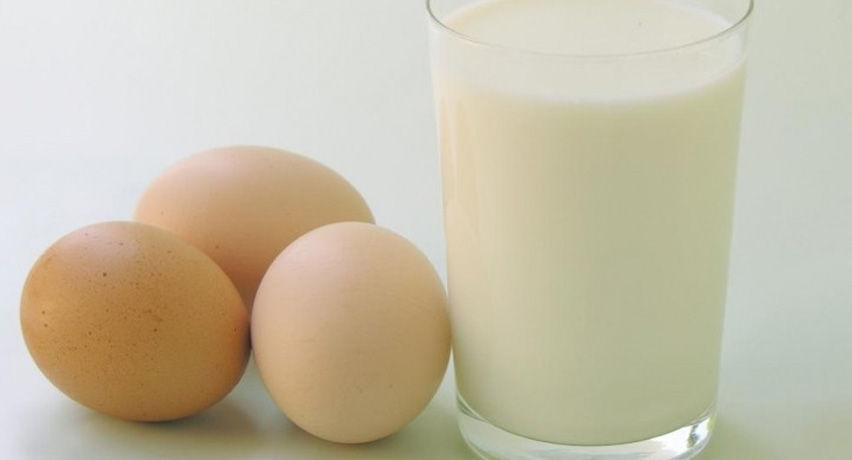 milk and egg